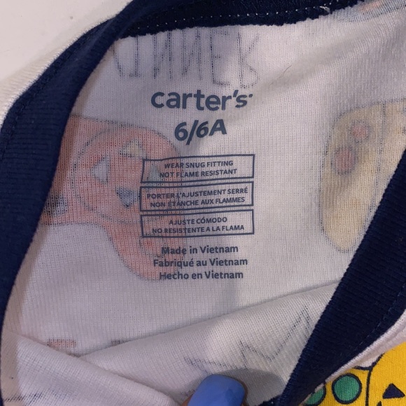 Carter's 2-Piece Pajama PJs ~ Video Games 🎮 ~ Size 6/6A ~ New! - Picture 6 of 8